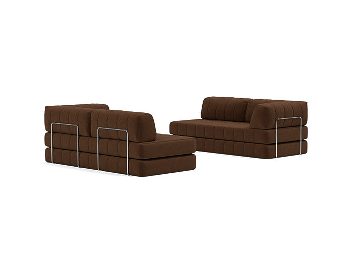CozyPad Sleeper Sofa L-Shape With Arms