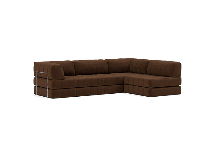 CozyPad Sleeper Sofa L-Shape With Arms
