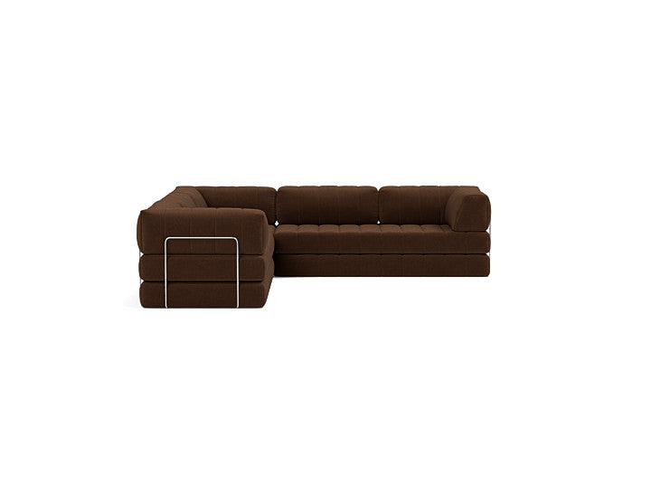 CozyPad Sleeper Sofa Corner With Arms