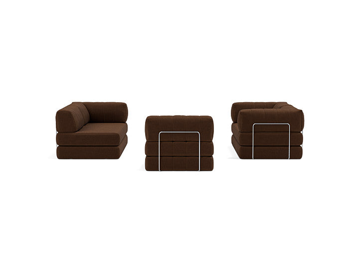 CozyPad Sleeper Sofa Corner With Arms