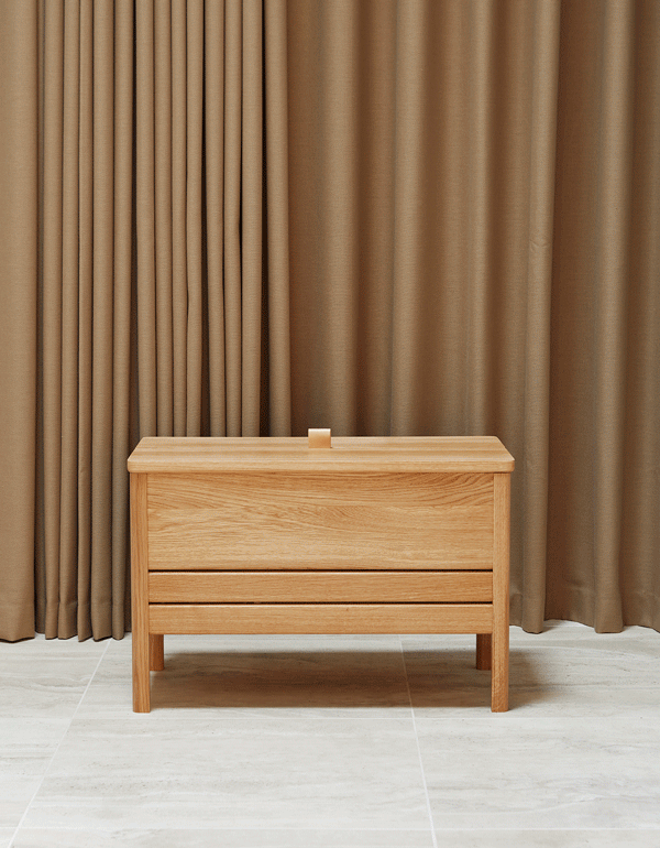 A Line Storage Bench 68 - Oak