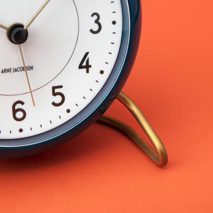 Arne Jacobsen Station Table Clock, H: 4.7"