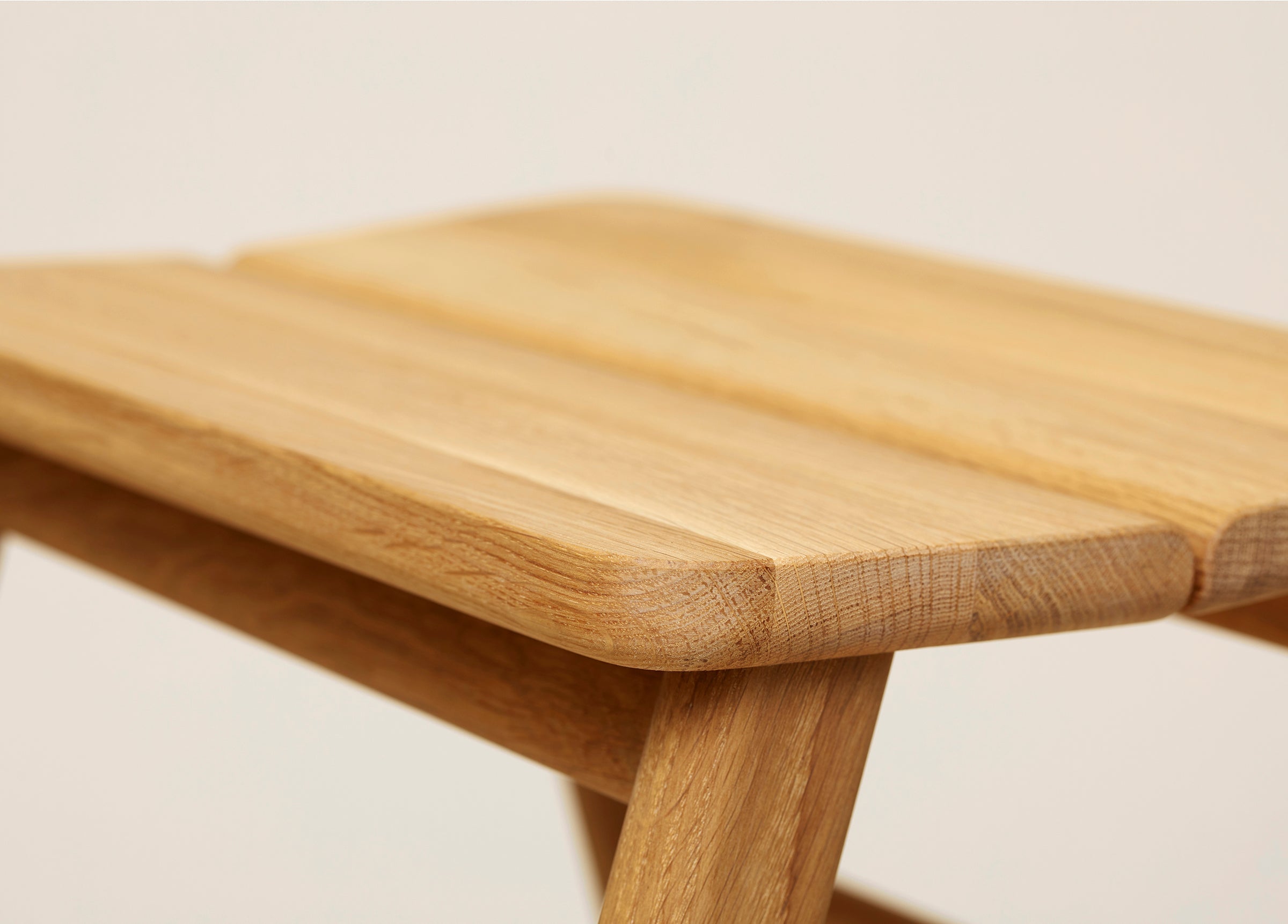 Angle Foldable Stool - Oak