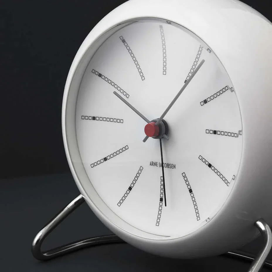 Banker's Alarm Clock - White