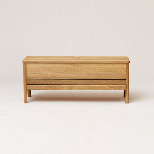 Form & Refine A Line Storage Bench 111, Oak