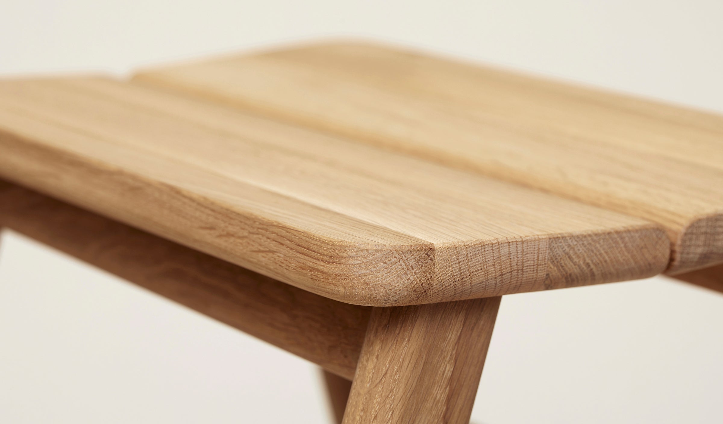 Angle Foldable Stool - White Oak