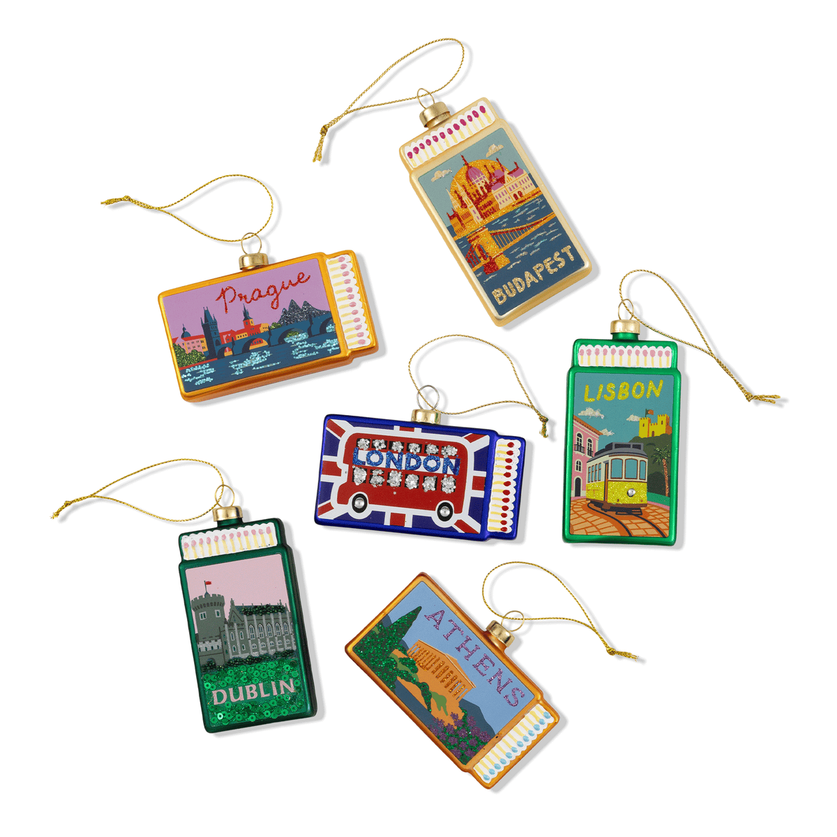 Lisbon Matchbook Ornament