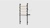 Black Uprights Black Brackets Blonde Shelves /