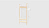 Blonde Uprights White Brackets Blonde Shelves /