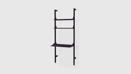 Black Uprights Black Brackets Black Shelves /