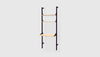 Black Uprights Black Brackets Blonde Shelves /