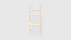 Blonde Uprights White Brackets Blonde Shelves /