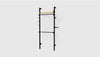 Black Uprights Black Brackets Blonde Shelves /