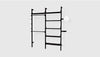 Black Uprights Black Brackets Black Shelves /