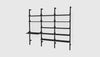 Black Uprights Black Brackets Black Shelves /