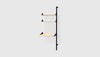 Black Uprights Black Brackets Blonde Shelves /