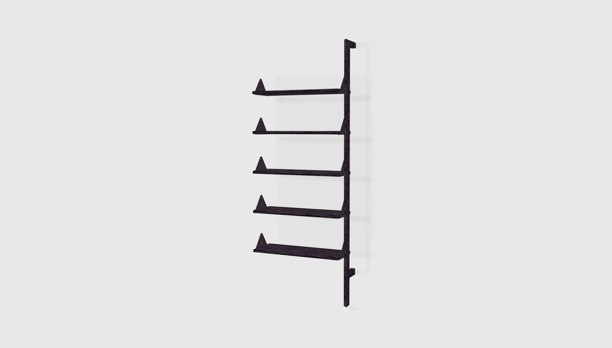 Black Uprights Black Brackets Black Shelves /