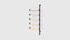 Black Uprights Black Brackets Blonde Shelves /