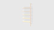 Blonde Uprights White Brackets Blonde Shelves /