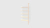 Blonde Uprights White Brackets Blonde Shelves /