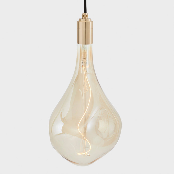 Voronoi III Plug-In Pendant in Brass
