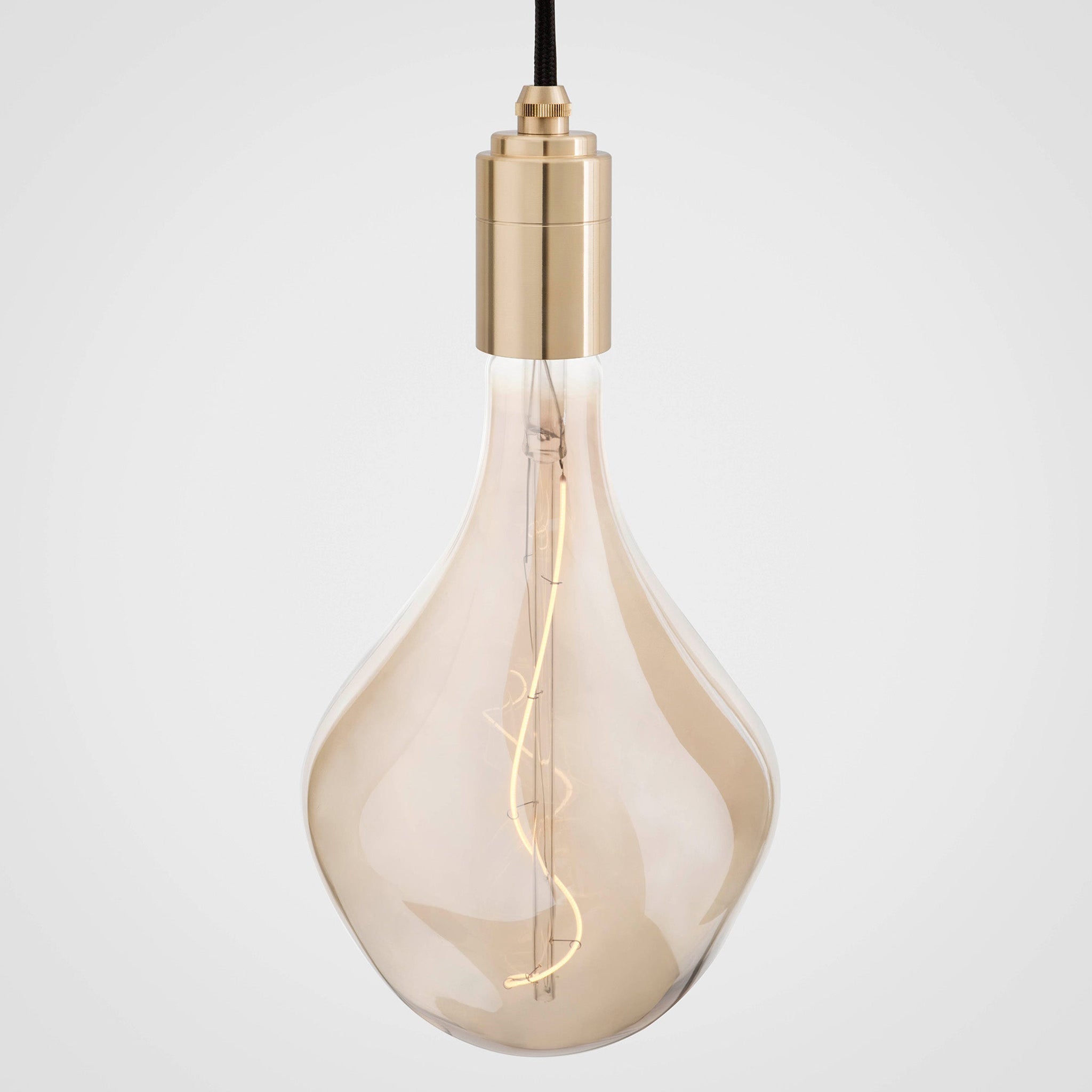Nine Pendant in Brass + Voronoi II