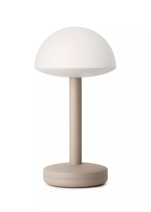 Bug Table Light Beige Frosted