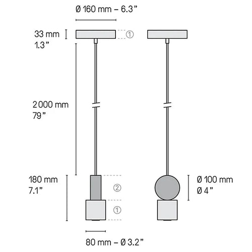 Calee V1 LED Mini Pendant