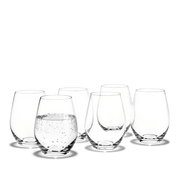 Holmegaard Cabernet Tumbler, Clear, 8.5 Oz, 6 Pcs.