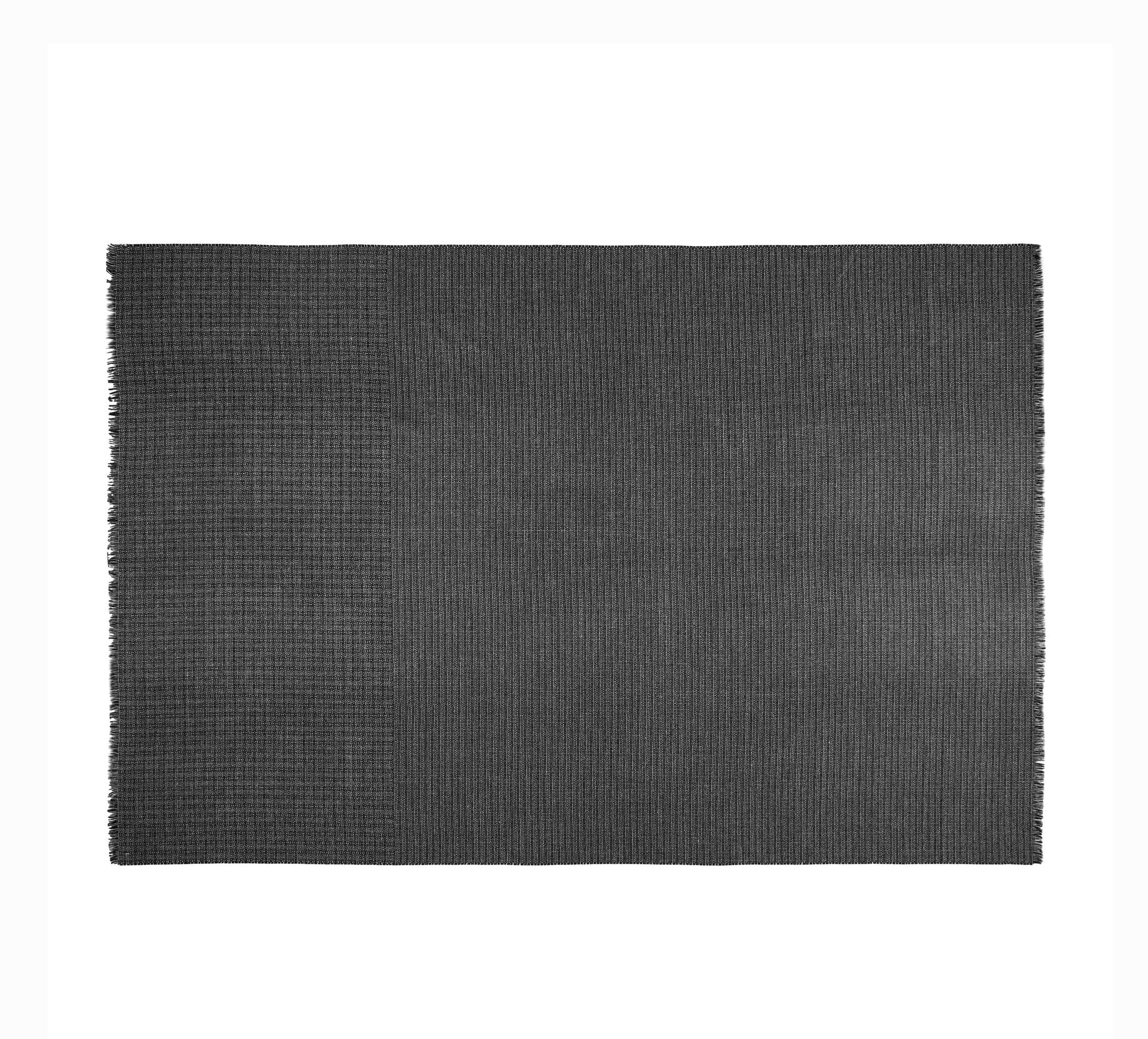Silkeborg Uldspinderi Cumulus 130x200 cm Throw Black and White 6600