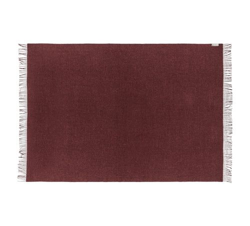 Silkeborg Uldspinderi Cusco 130x200 cm Throw Old Bordeaux 0640