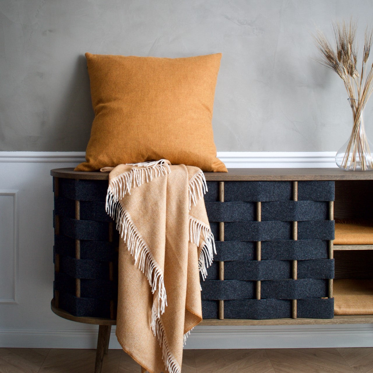 Silkeborg Uldspinderi Cusco Cushion 60x60 cm Cushion 0707 Pumpkin Orange