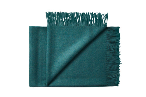 Silkeborg Uldspinderi Cusco Throw - Teal Green