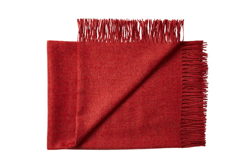 Silkeborg Uldspinderi Cusco Throw - Ruby