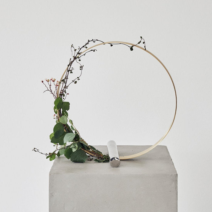 Decoration circle from Kristina Dam studio made of Steel & Brass