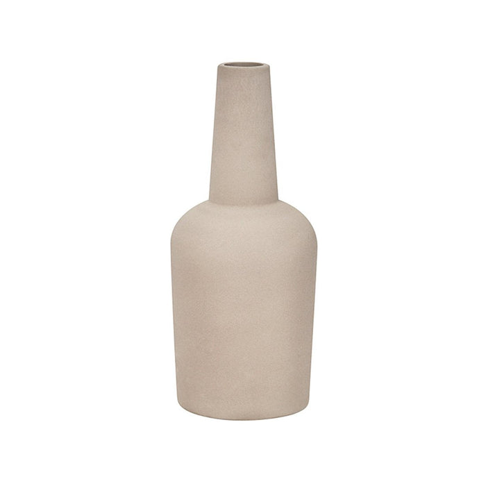 Large terracotta vase engobe grey kristina dam design denmark