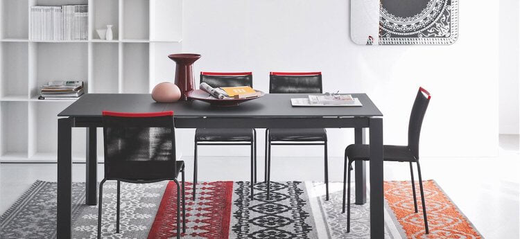 Duca Extendable Dining Table - Glass/Ceramic