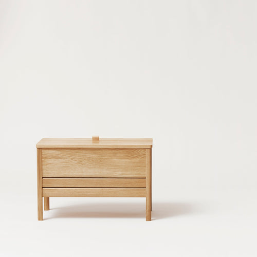 Form & Refine A Line Storage Bench 68, Oak