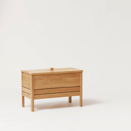 Form & Refine A Line Storage Bench 68, Oak