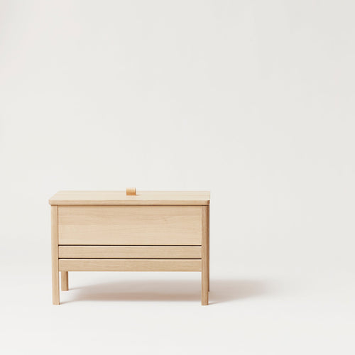 Form & Refine A Line Storage Bench 68, White Oak