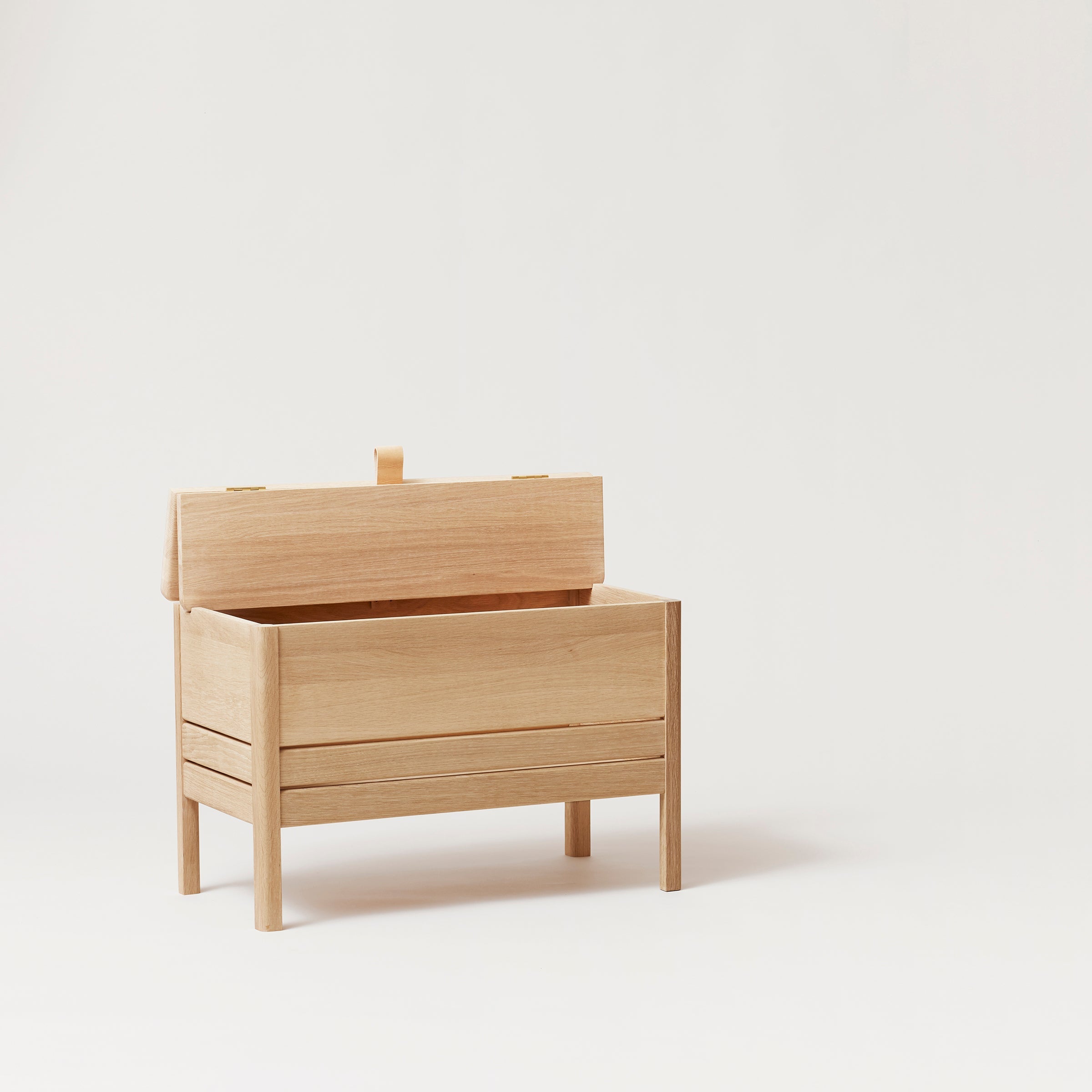 A Line Storage Bench 68 - White Oak
