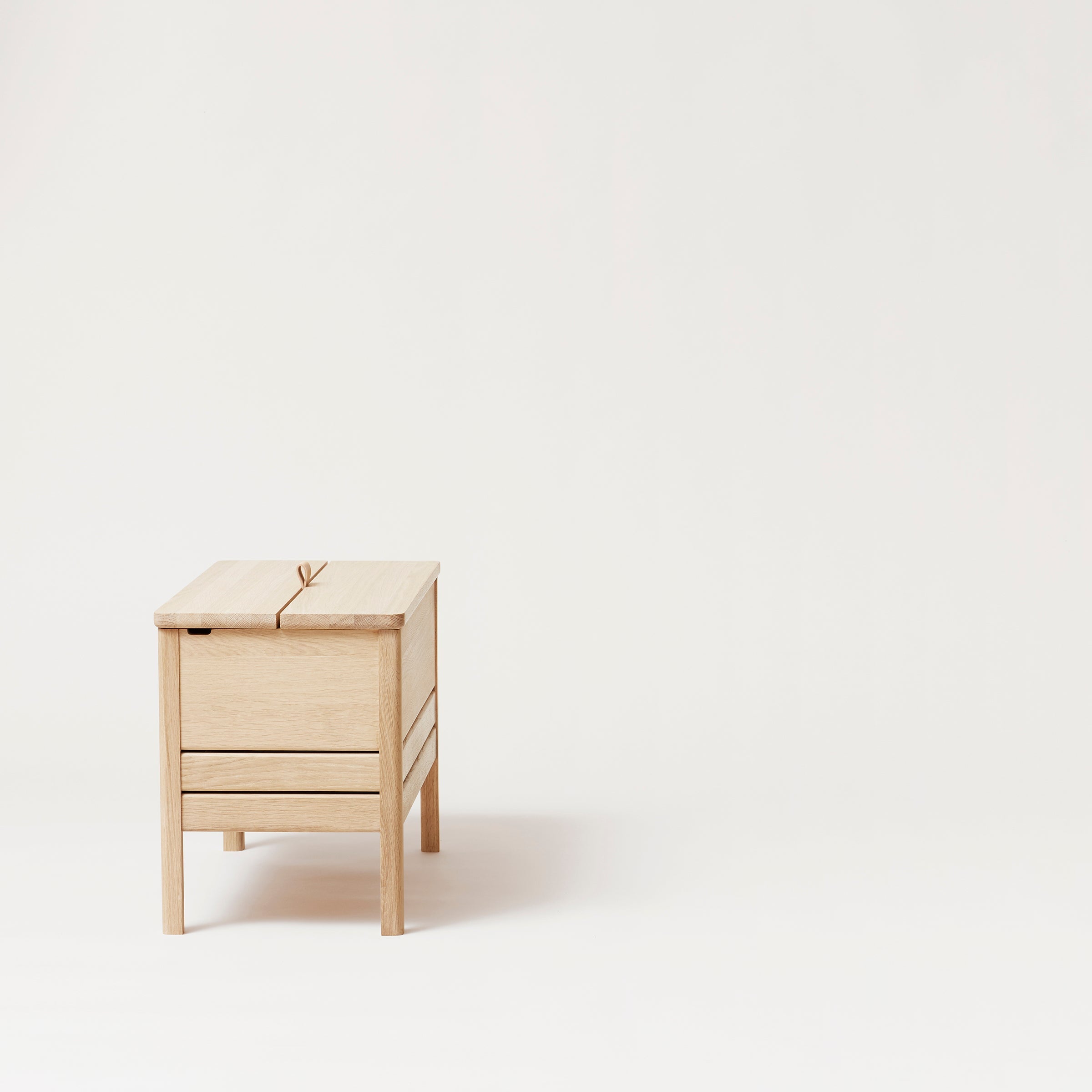 A Line Storage Bench 68 - White Oak