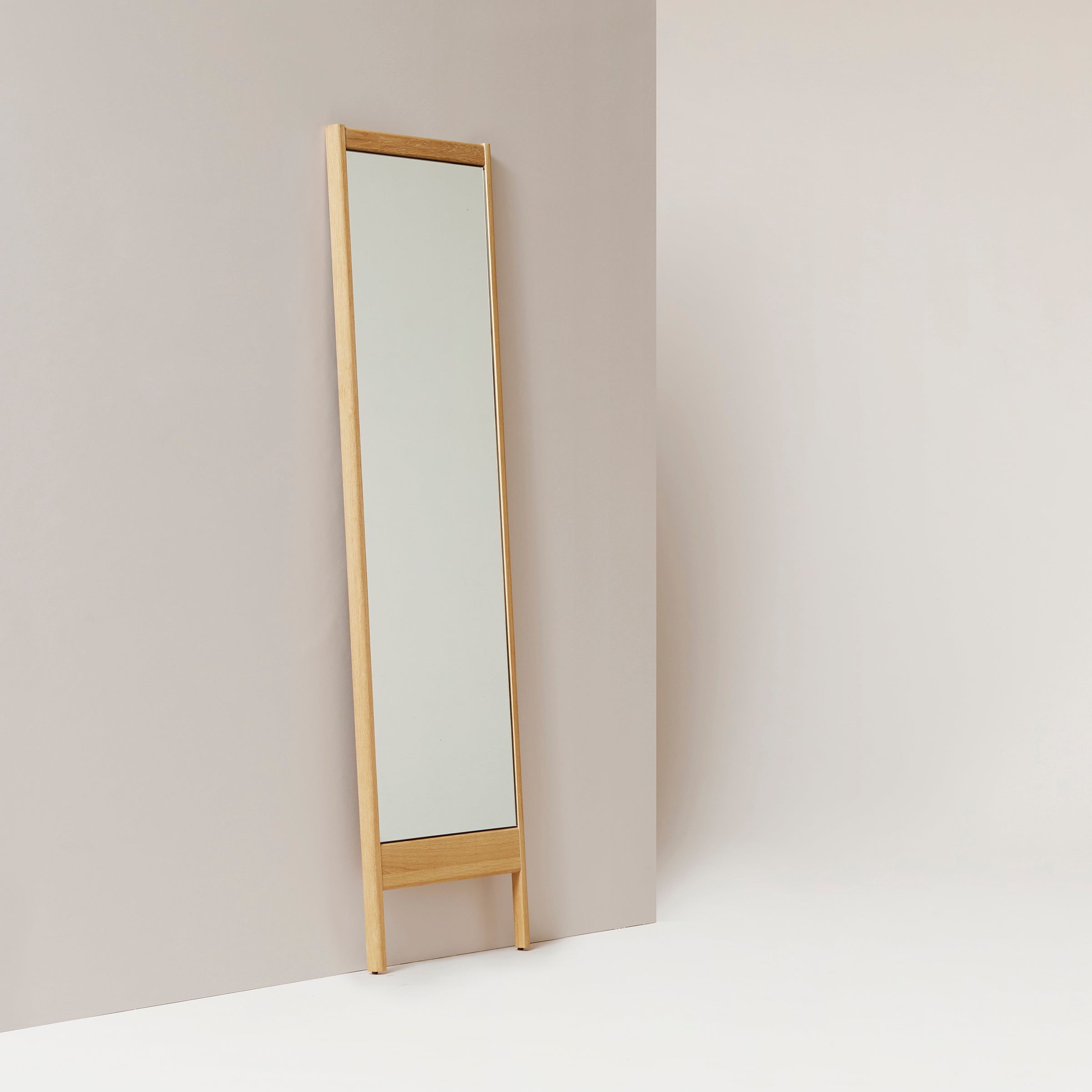 A Line Mirror - Oak