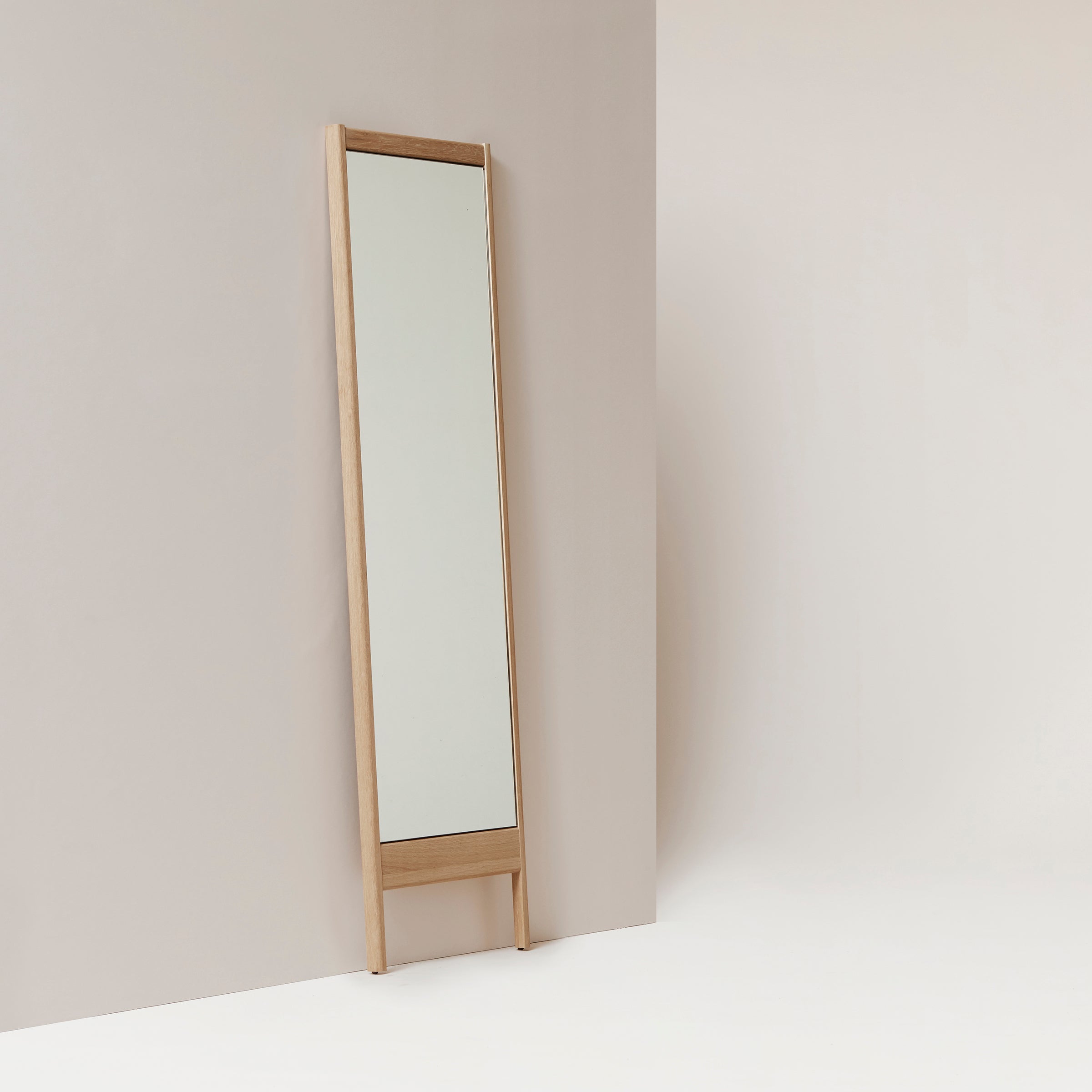 A Line Mirror - White Oak