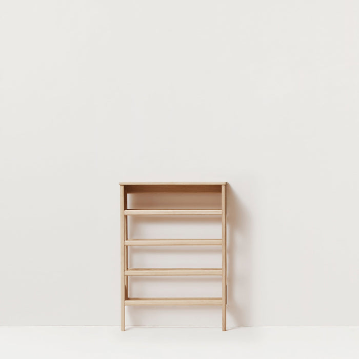 Form & Refine A Line Shoe Rack 72, White Oak