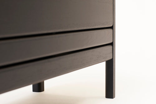 A Line Storage Bench 111 - Black-Stained