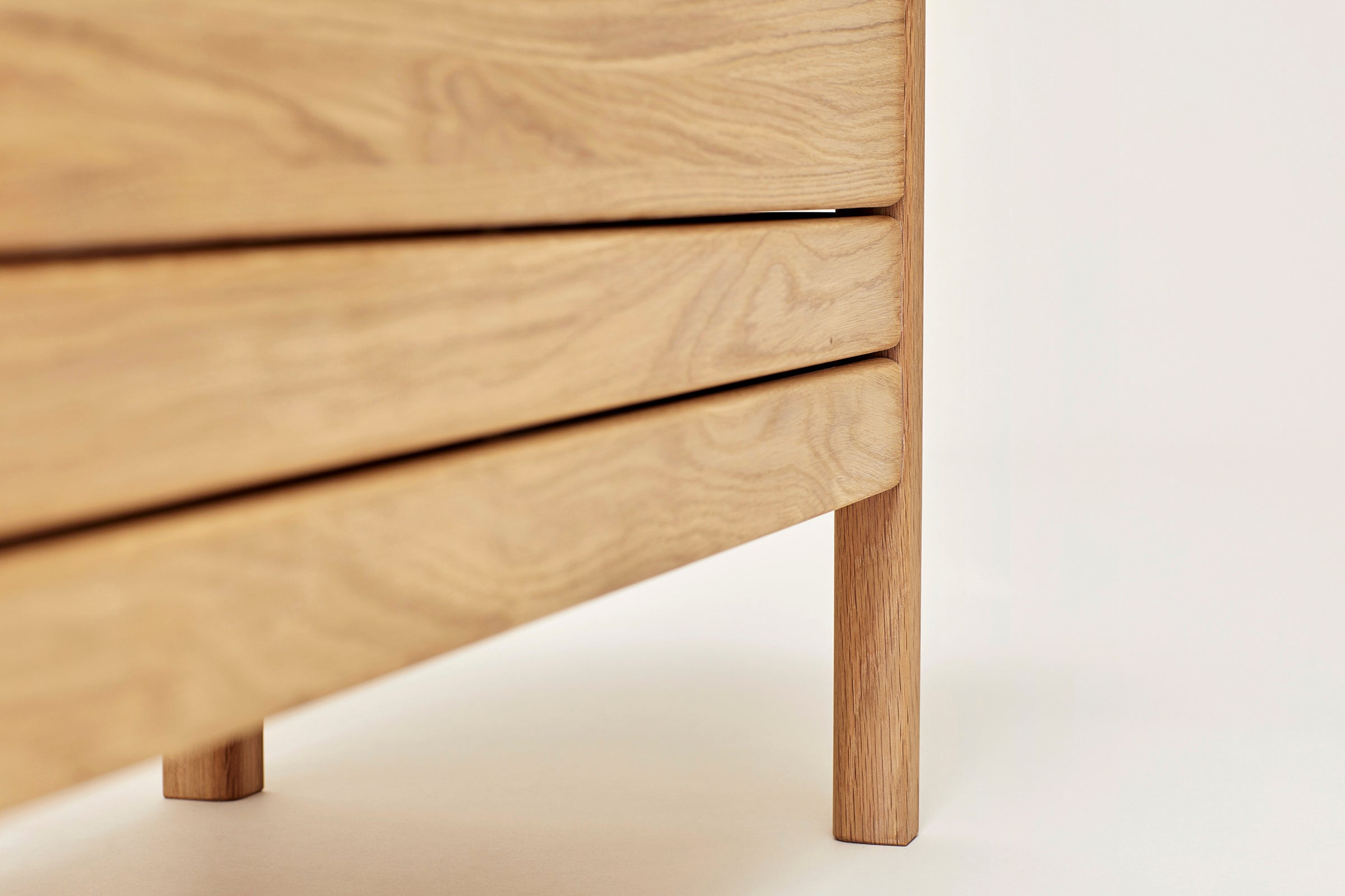 A Line Storage Bench 111 - Oak