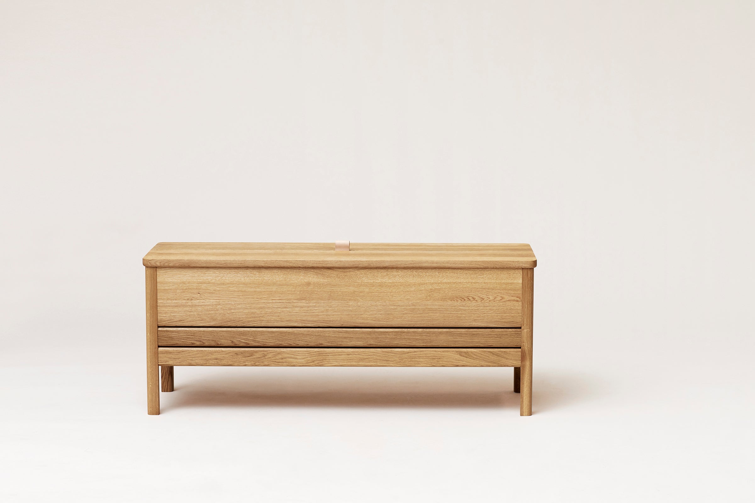 A Line Storage Bench 111 - Oak