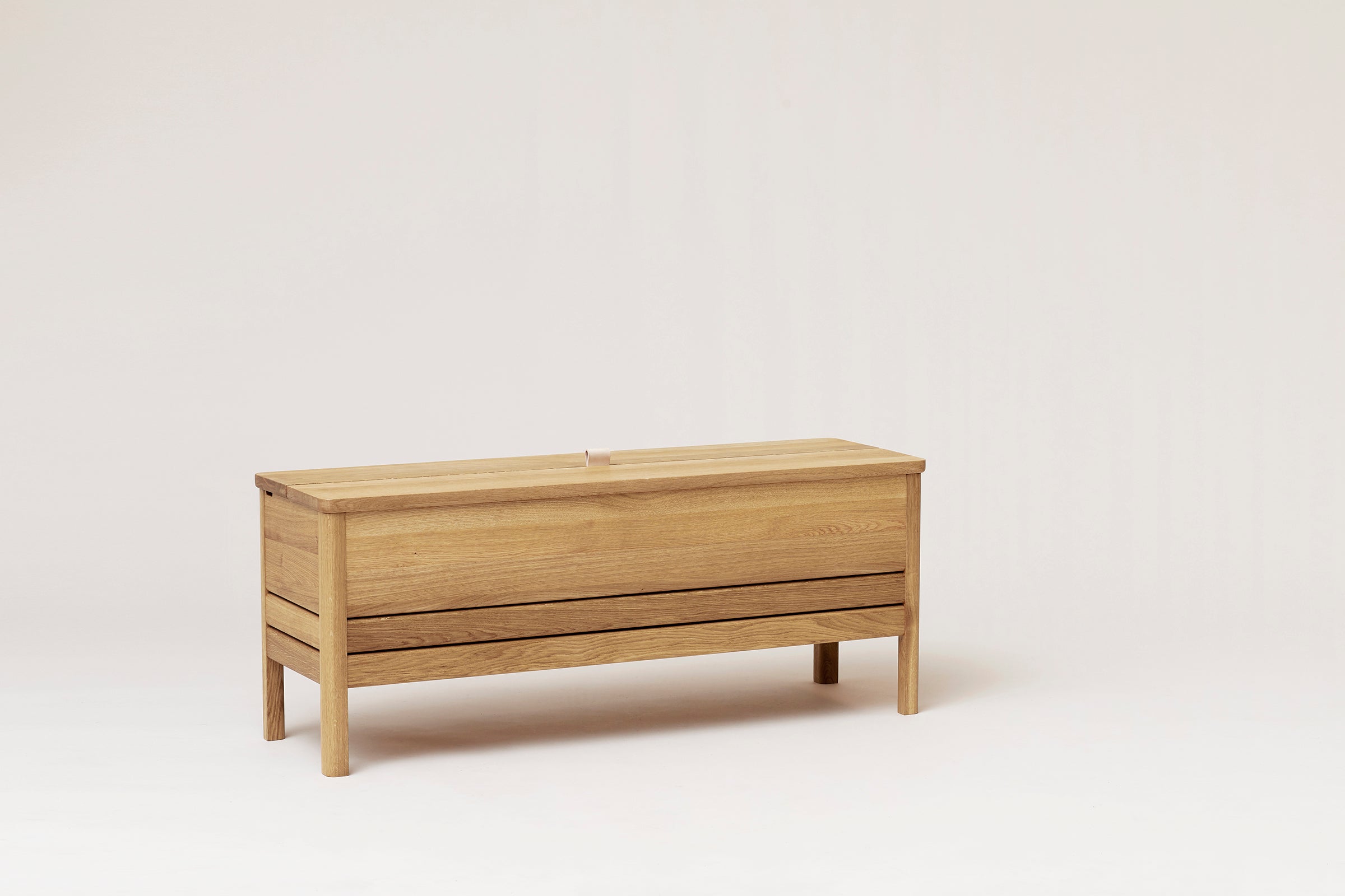 A Line Storage Bench 111 - Oak