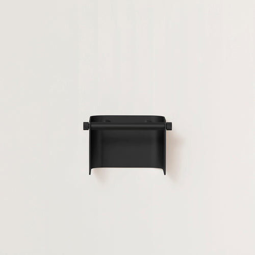 Arc Toilet Roll Holder, Black